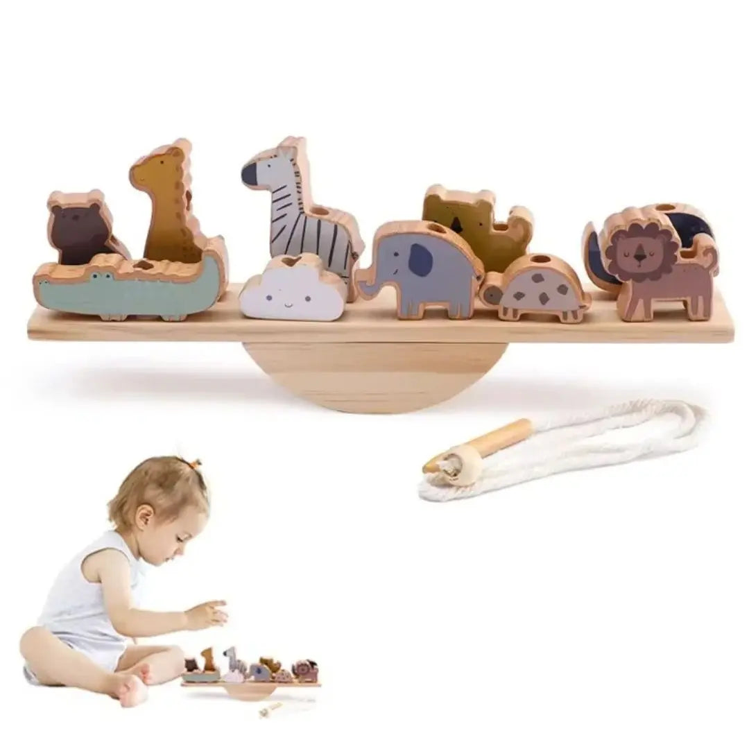 Jouet en Bois Bébé Équilibre Animaux – BalanceZoo
