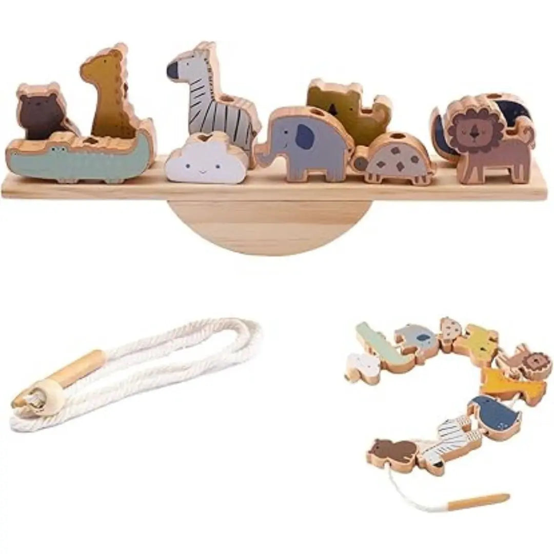 Jouet en Bois Bébé Équilibre Animaux – BalanceZoo