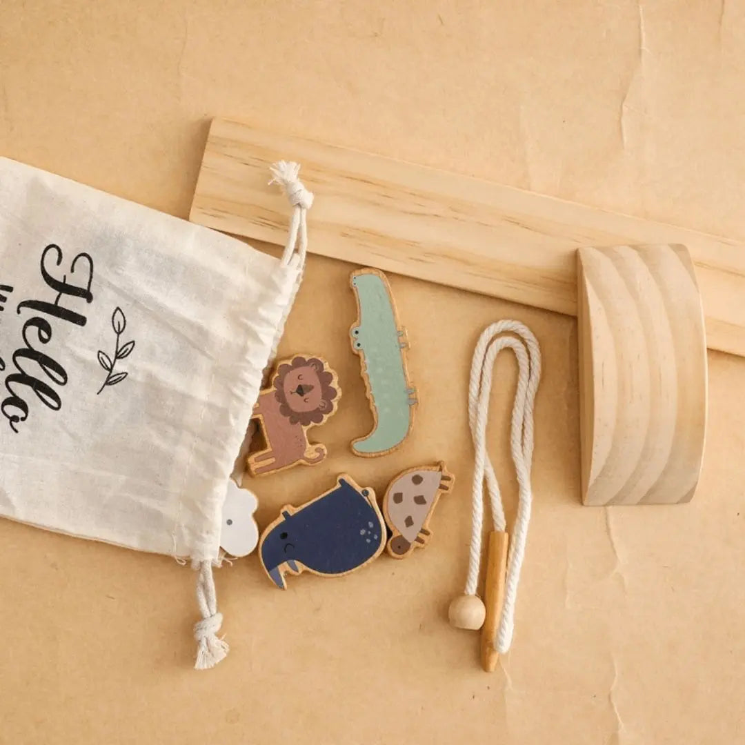 Jouet en Bois Bébé Équilibre Animaux – BalanceZoo