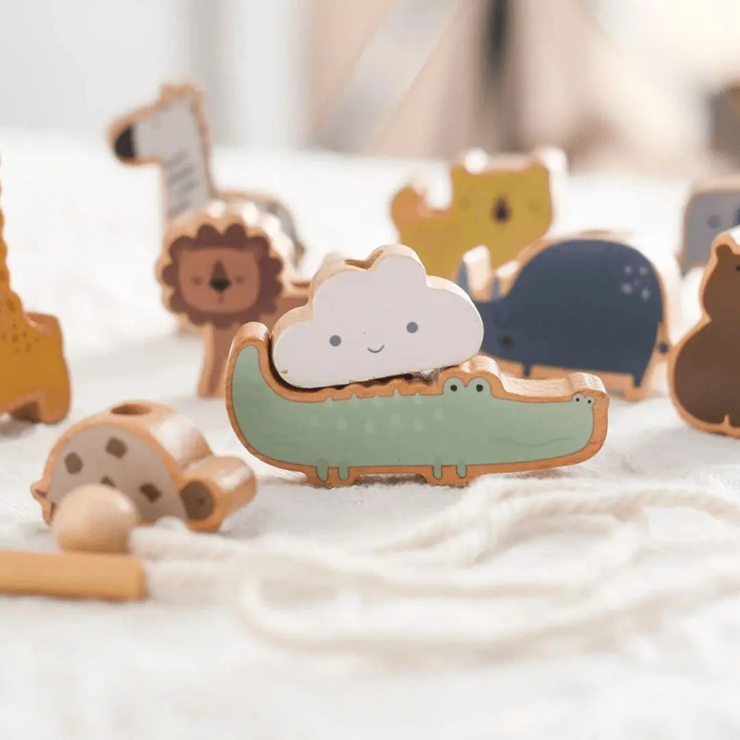 Jouet en Bois Bébé Équilibre Animaux – BalanceZoo
