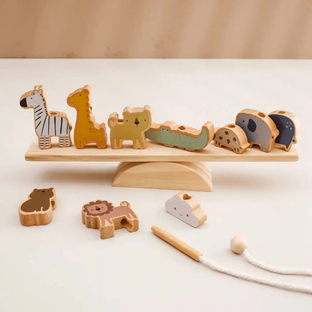 Jouet en Bois Bébé Équilibre Animaux – BalanceZoo