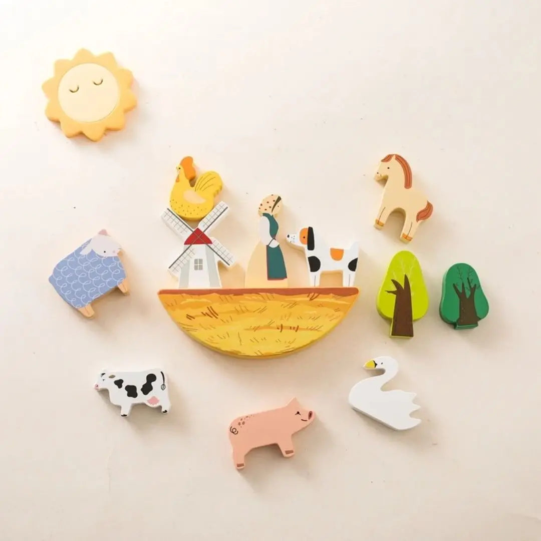 Jouet en Bois Bébé Ferme – BalanceFarm
