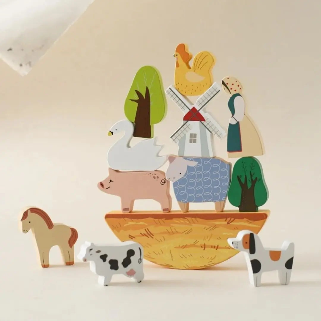 Jouet en Bois Bébé Ferme – BalanceFarm