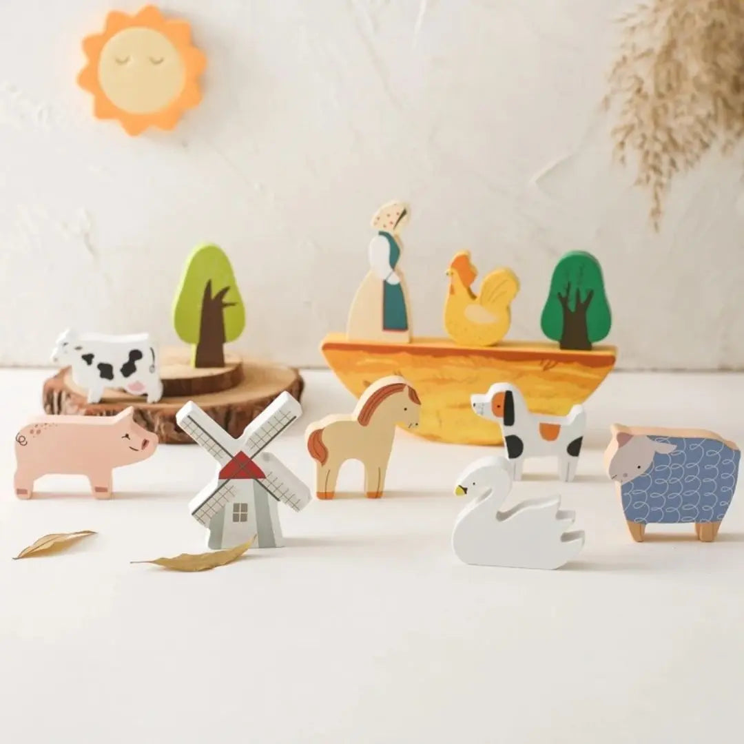Jouet en Bois Bébé Ferme – BalanceFarm