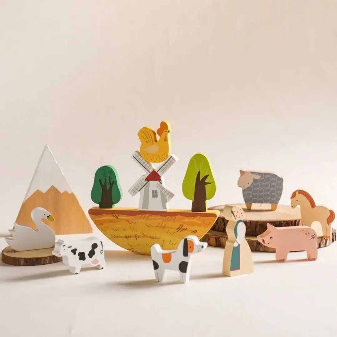 Jouet en Bois Bébé Ferme – BalanceFarm