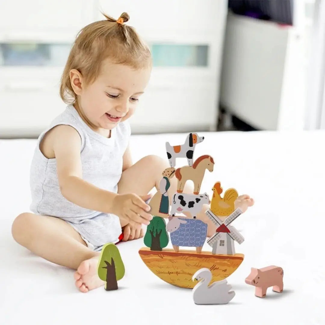 Jouet en Bois Bébé Ferme – BalanceFarm