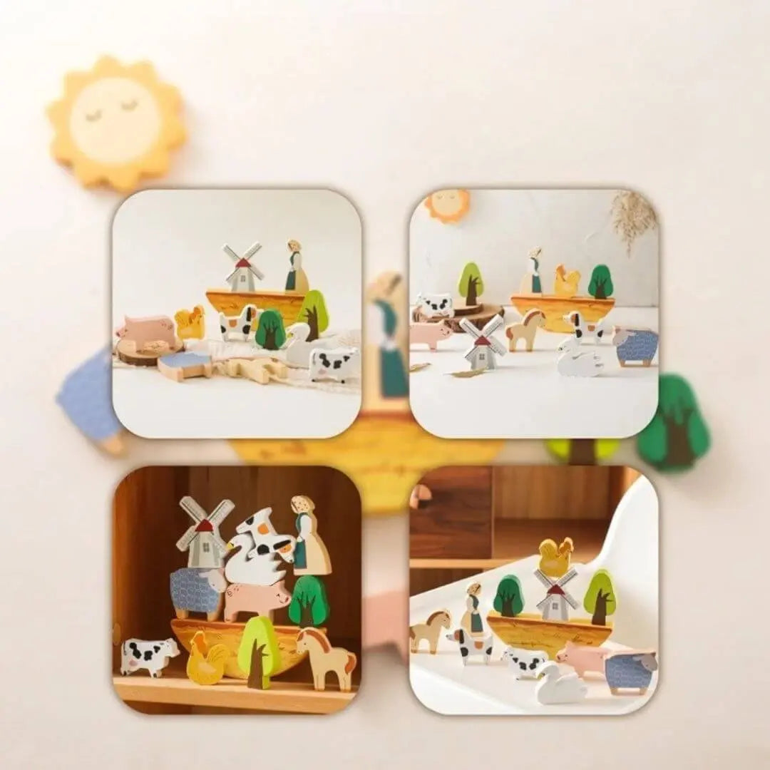 Jouet en Bois Bébé Ferme – BalanceFarm