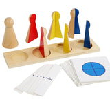Jouet en Bois Montessori - FractionTower