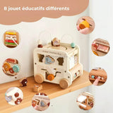 Jouet en bois Bus Montessori – AnimalBus