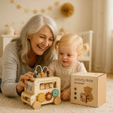 Jouet en bois Bus Montessori – AnimalBus