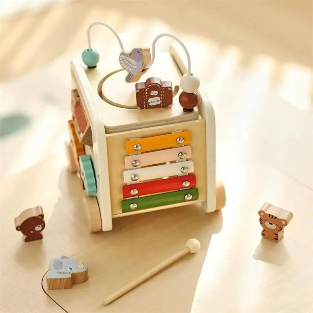 Jouet en bois Bus Montessori – AnimalBus