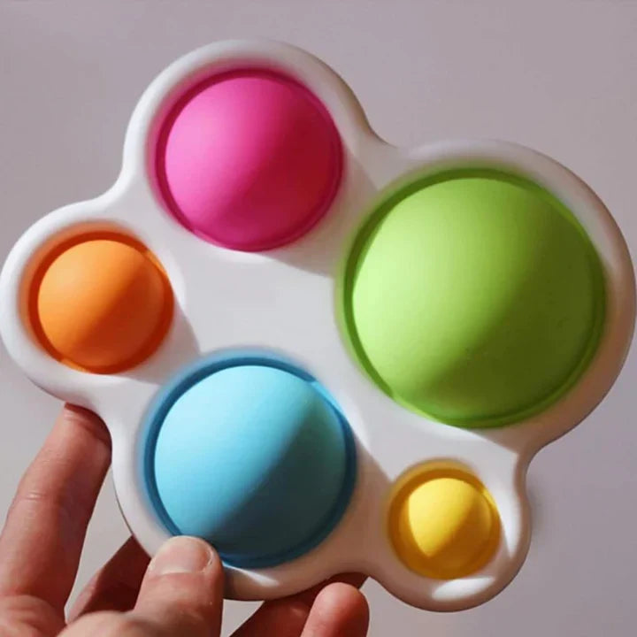 Jouet Sensoriel à Bulles de Poussée Montessori