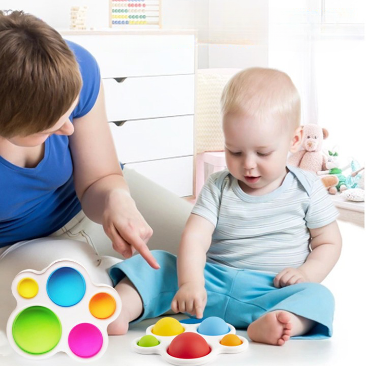 Jouet Sensoriel à Bulles de Poussée Montessori