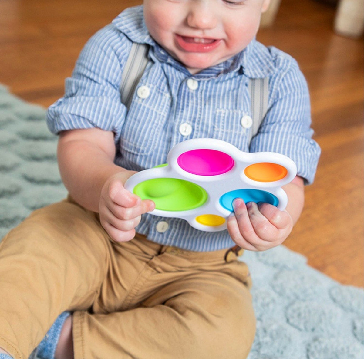 Jouet Sensoriel à Bulles de Poussée Montessori