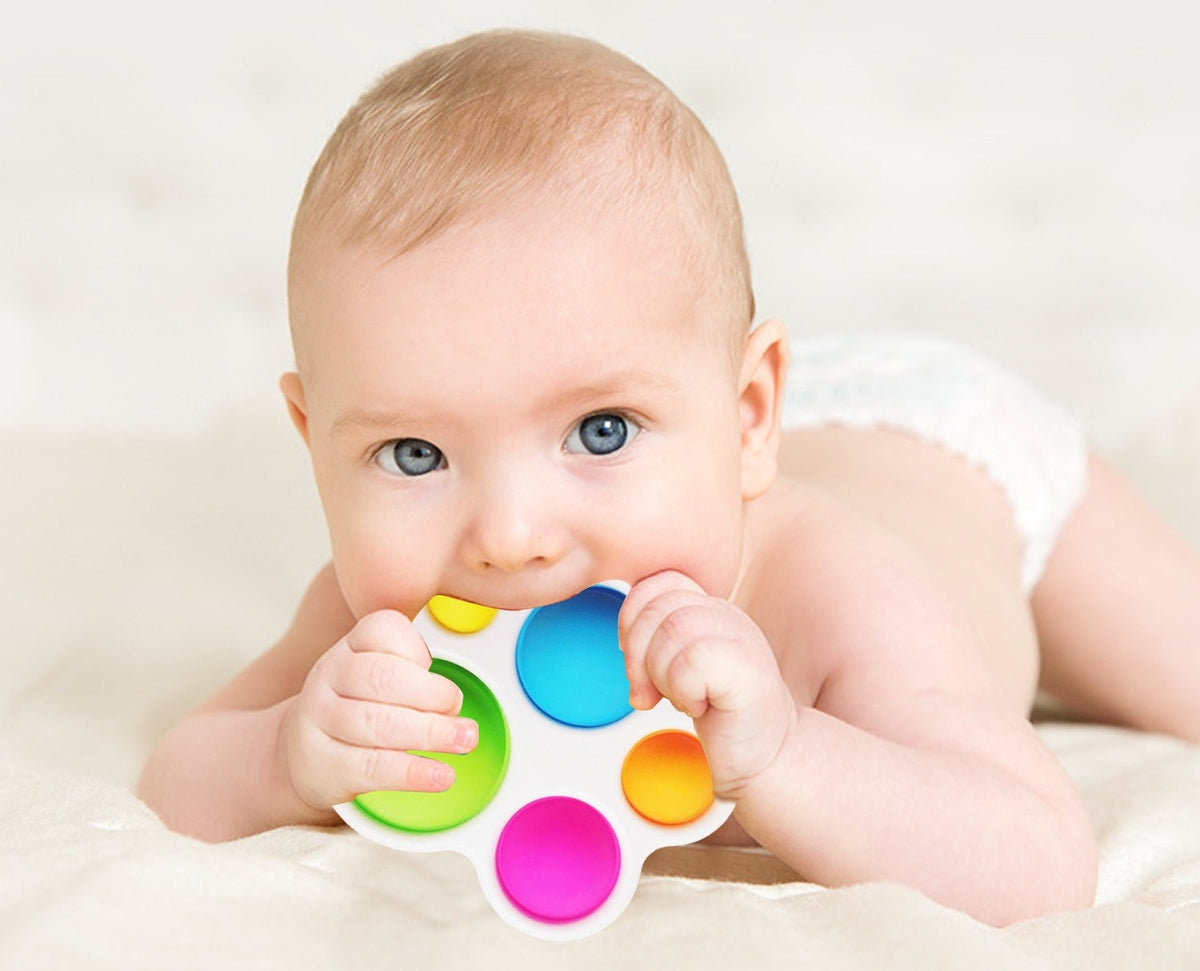 Jouet Sensoriel à Bulles de Poussée Montessori