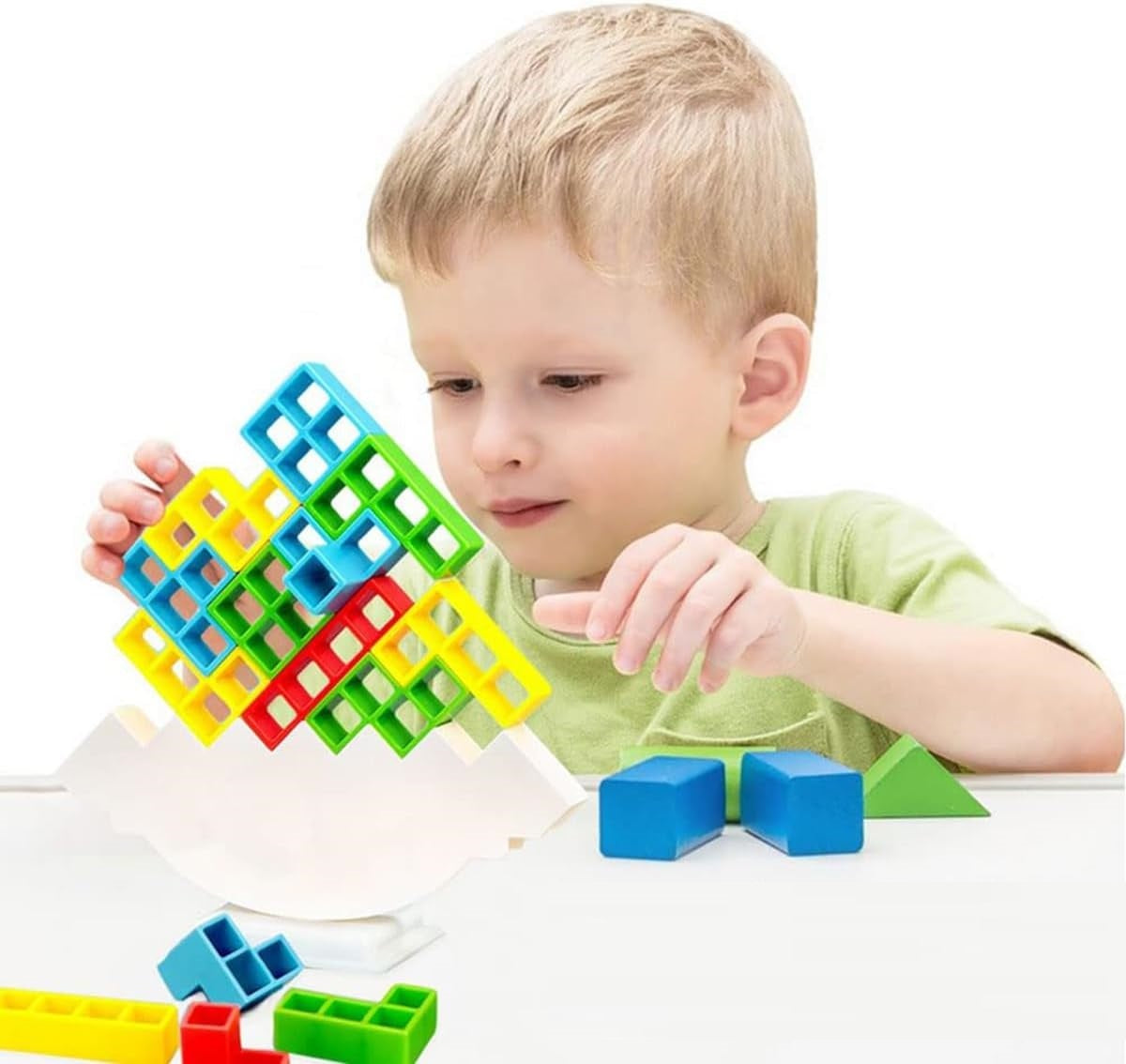 Jouet de Puzzle de Tour Tetris pour Enfants