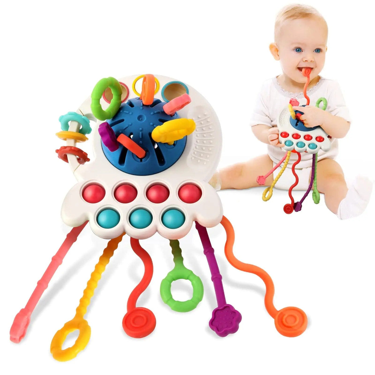 Jouet Sensoriel Bébé Corde à Tirer