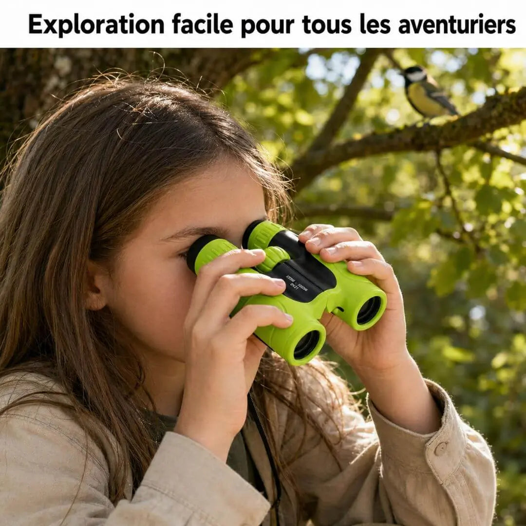 Jumelles Enfant Compactes 8x21 – Antichoc – Exploration