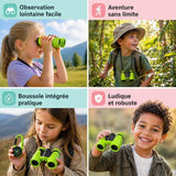 Jumelles Enfant Compactes 8x21 – Antichoc – Exploration