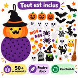 Kit DIY Halloween – Citrouille Sorcière en Feutre