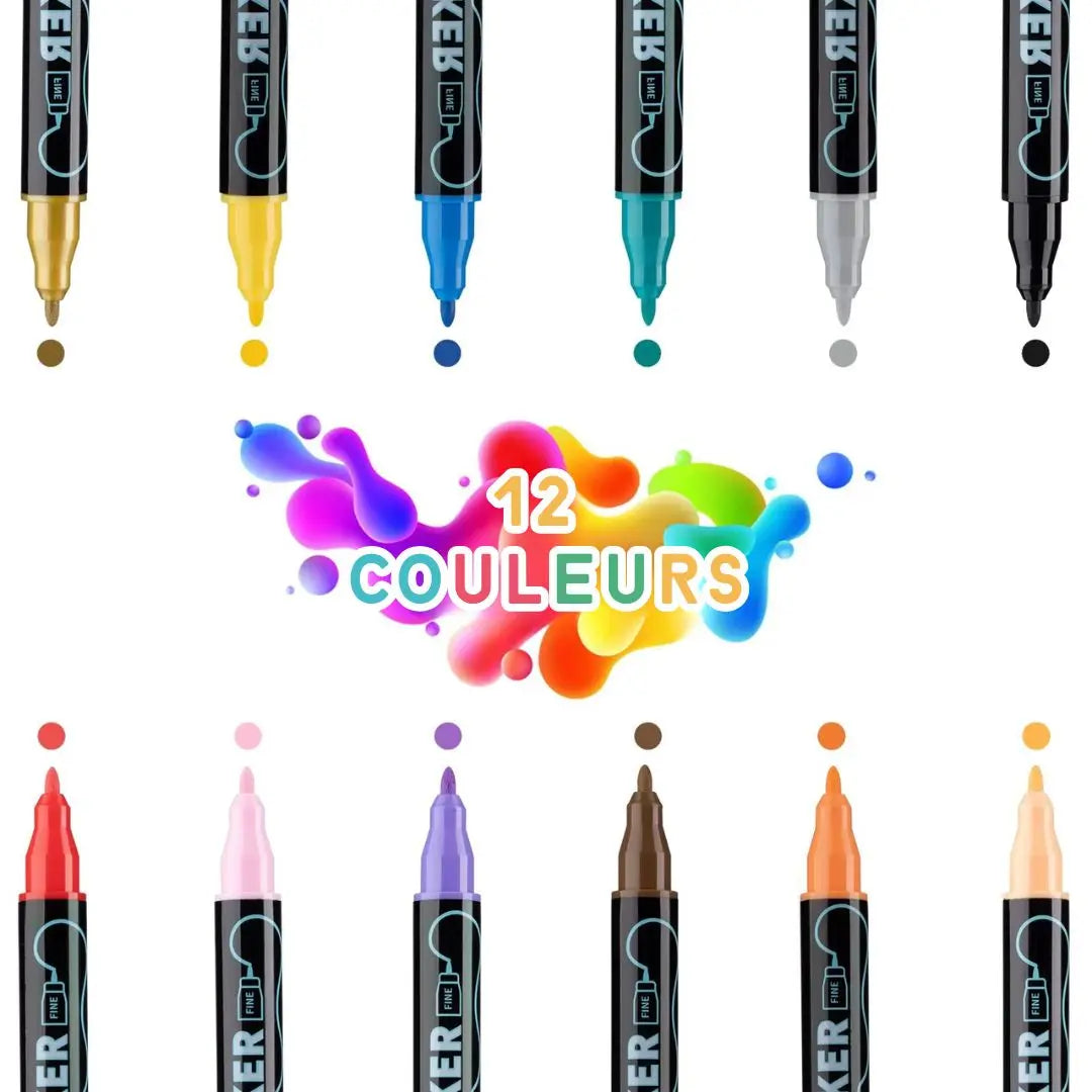 Kit DIY Marqueurs Acryliques Double Pointe – ColorCraft
