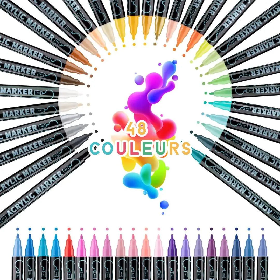 Kit DIY Marqueurs Acryliques Double Pointe – ColorCraft