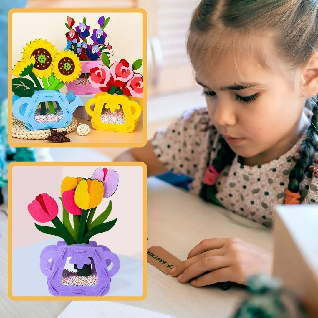 Kit DIY - Pot de fleurs Montessori