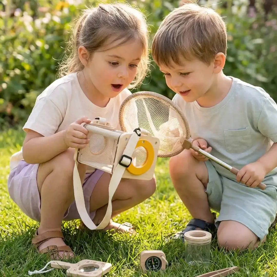 Kit Insectes Enfant en Bois – 8 Outils Montessori Nature