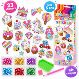 Kit Peinture Diamant Enfant – Stickers Princesses & Animaux à Décorer