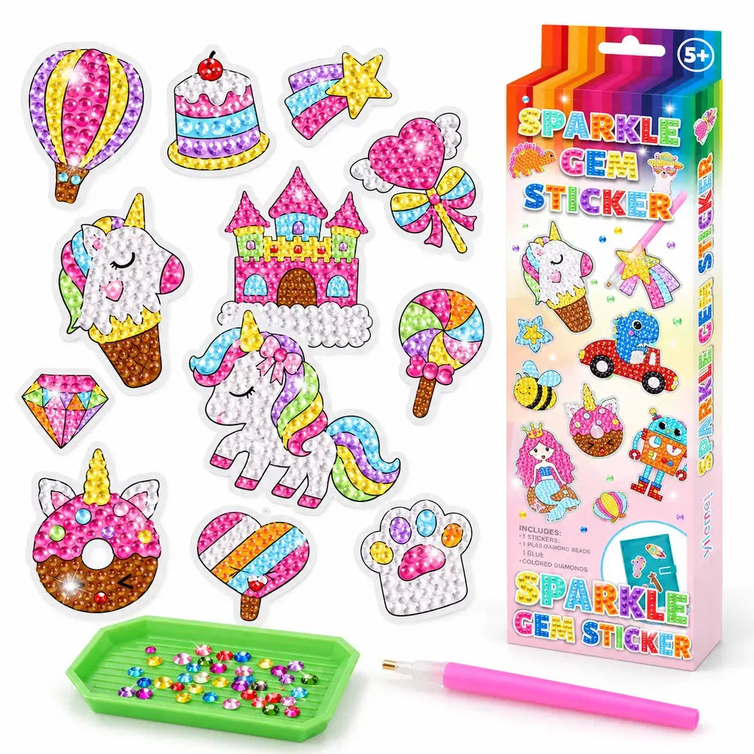Kit Peinture Diamant Enfant – Stickers Princesses & Animaux à Décorer
