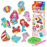 Kit Peinture Diamant Enfant – Stickers Princesses & Animaux à Décorer