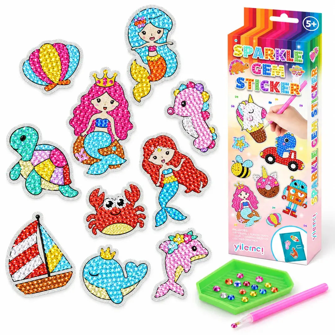 Kit Peinture Diamant Enfant – Stickers Princesses & Animaux à Décorer