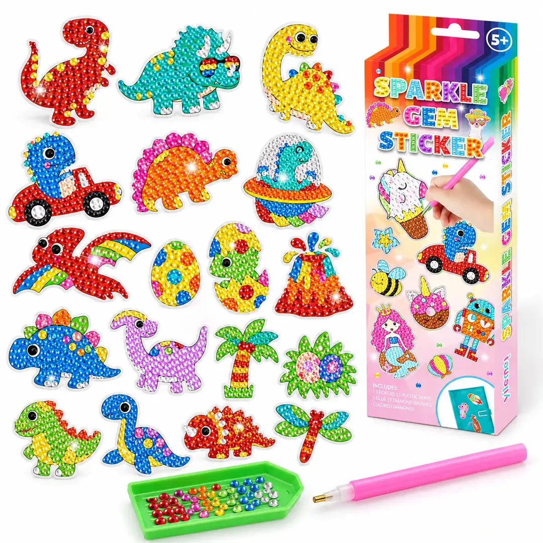 Kit Peinture Diamant Enfant – Stickers Princesses & Animaux à Décorer