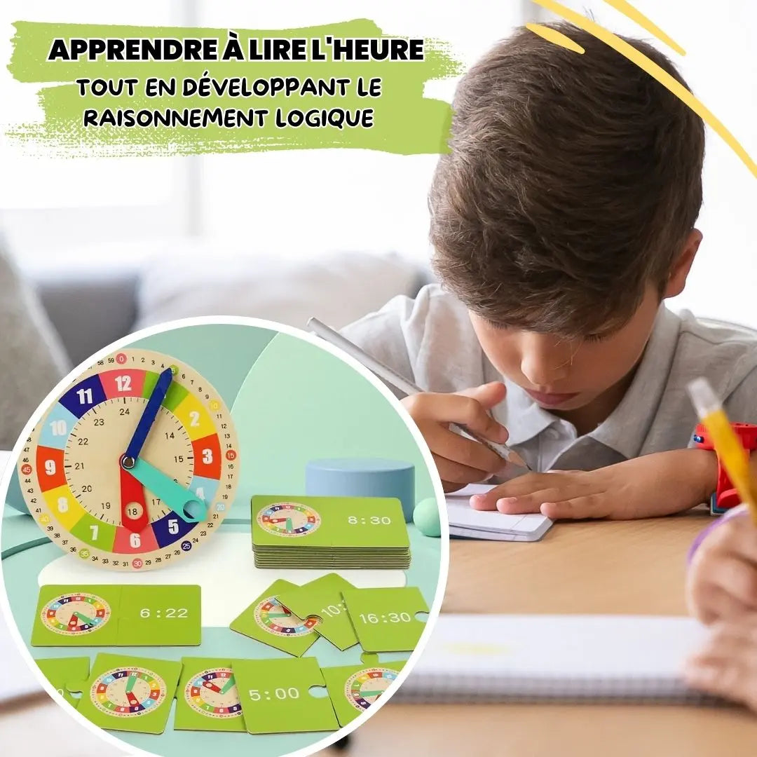 Jouet Éducatif de l'Apprentissage du Temps en s'Amusant - HorloFun