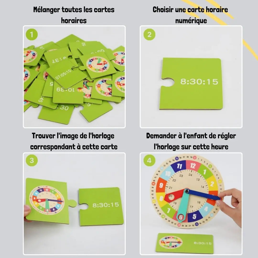 Jouet Éducatif de l'Apprentissage du Temps en s'Amusant - HorloFun