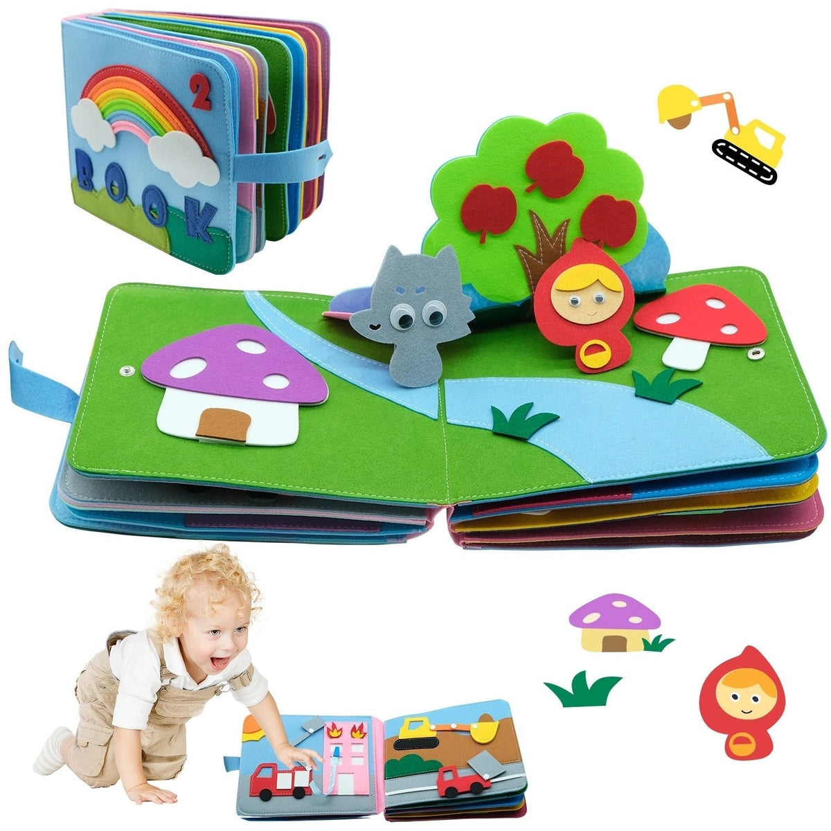 Quiet Book Montessori en Feutrine