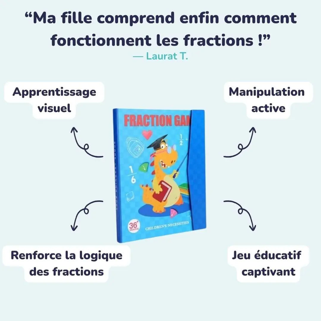 Livre de Fractions Magnétique Montessori - FractionGame