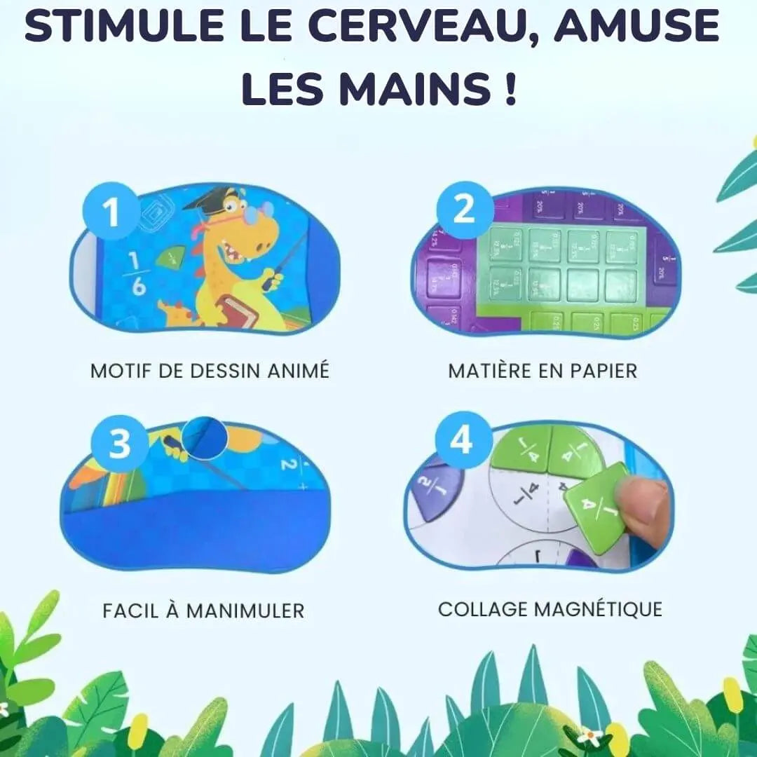 Livre de Fractions Magnétique Montessori - FractionGame