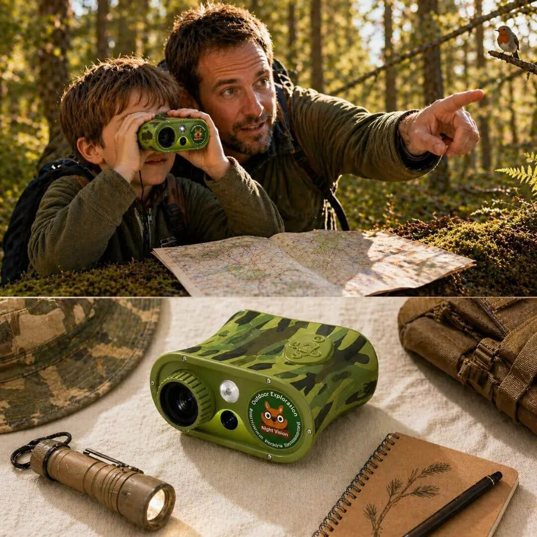 Lunettes Vision Nocturne Enfant – 48MP – 2.5K Vidéo