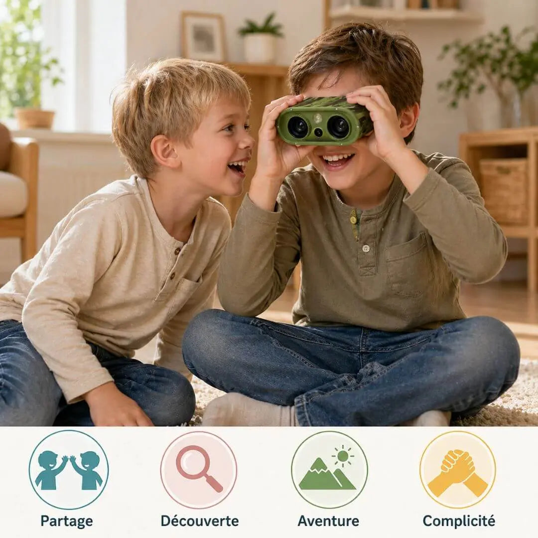 Lunettes Vision Nocturne Enfant – 48MP – 2.5K Vidéo