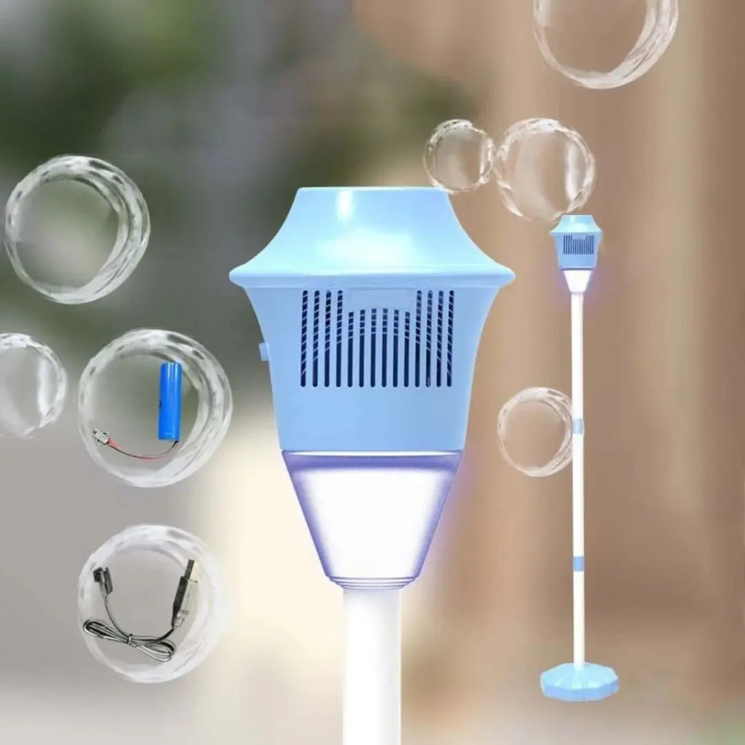 Machine à bulles extérieure avec LED - Bubble Torch