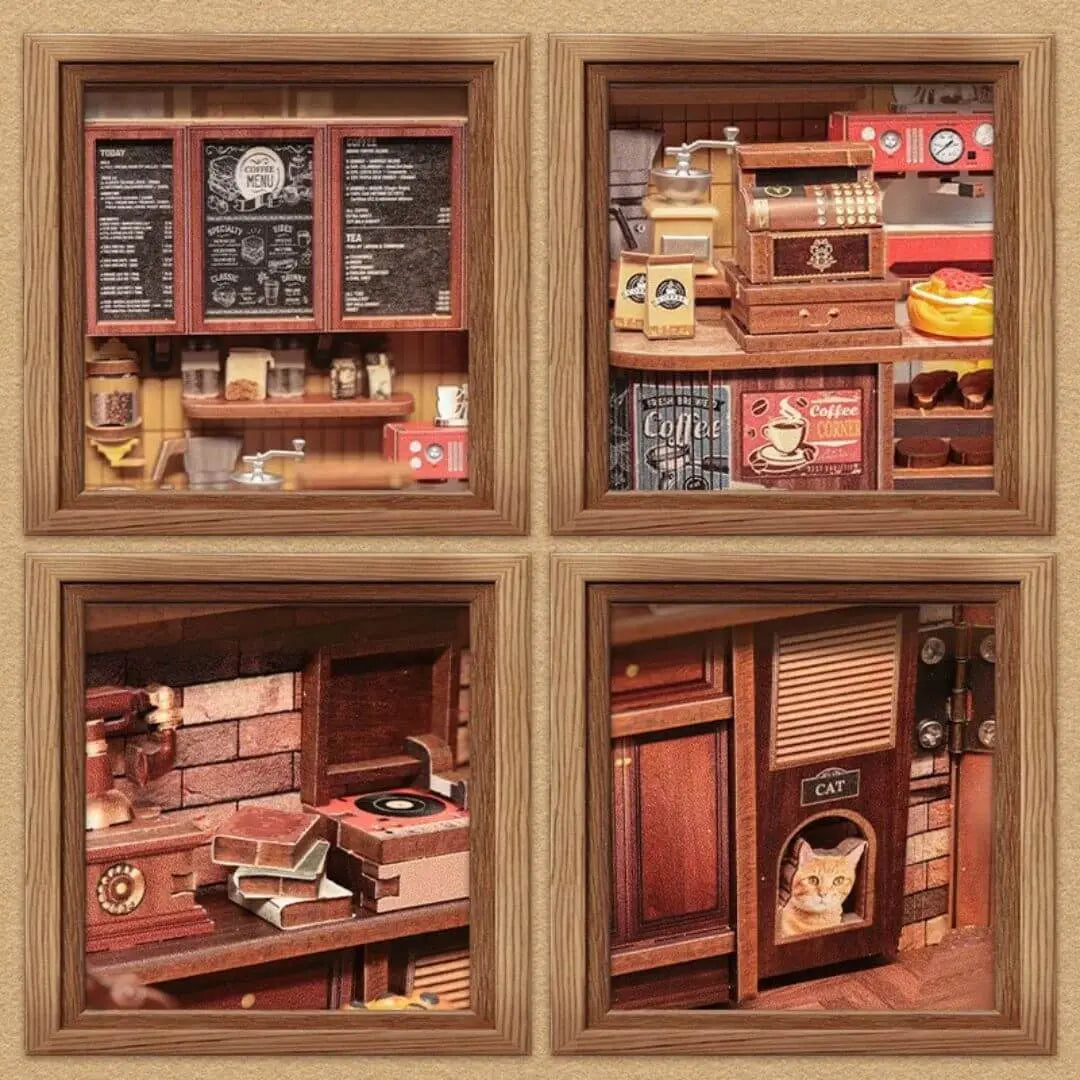 Maison Miniature Barista - Corner Coffee Shop