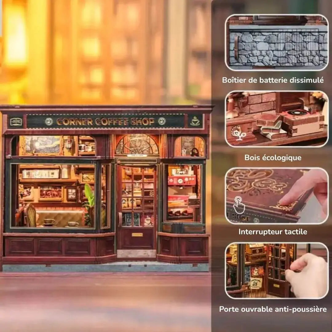 Maison Miniature Barista - Corner Coffee Shop