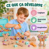 Mallette de Construction STEM Enfant - 80 à 144 Pièces