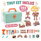 Mallette de Construction STEM Enfant - 80 à 144 Pièces