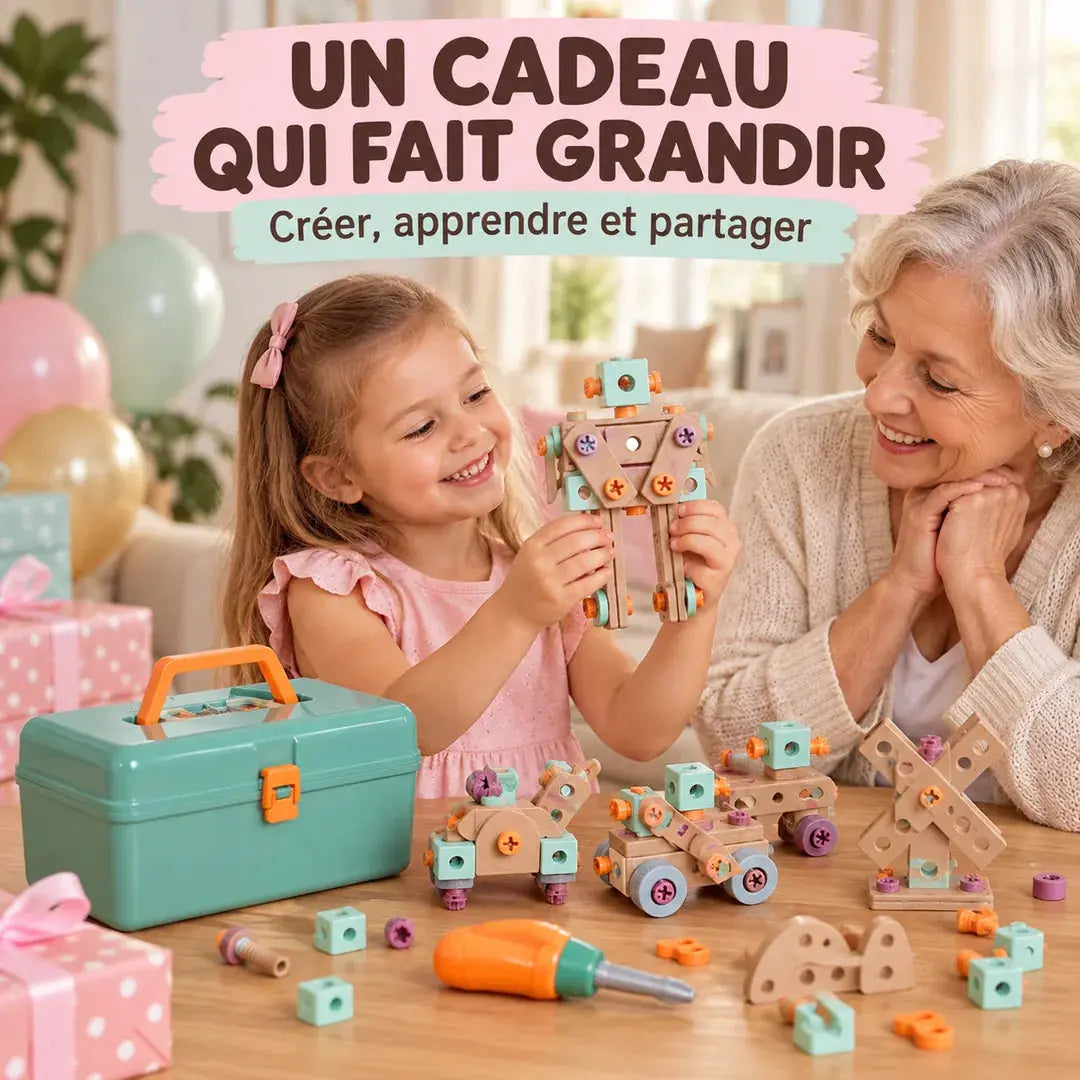 Mallette de Construction STEM Enfant - 80 à 144 Pièces