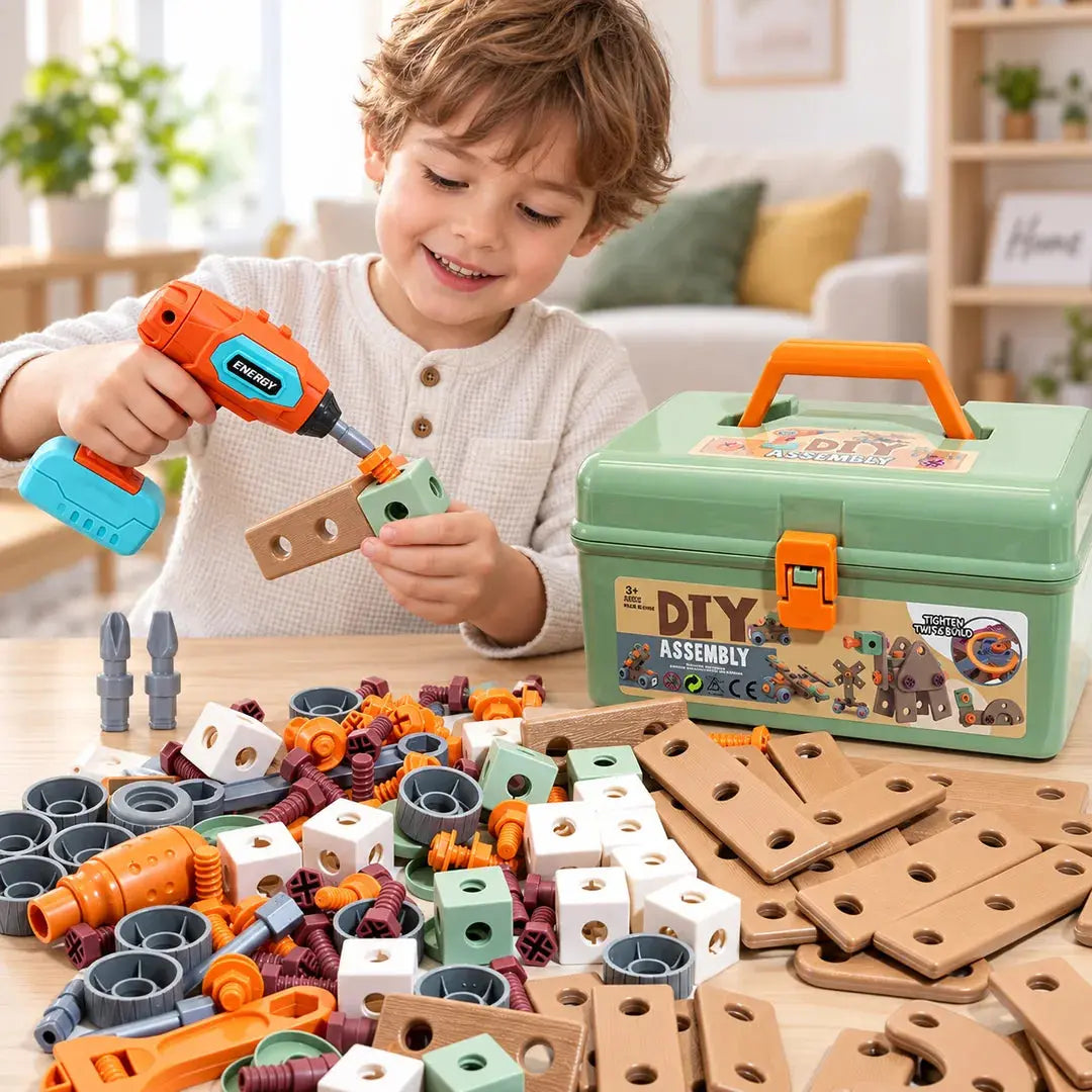 Mallette de Construction STEM Enfant - 80 à 144 Pièces