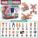 Mallette de Construction STEM Enfant - 80 à 144 Pièces