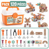 Mallette de Construction STEM Enfant - 80 à 144 Pièces