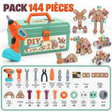 Mallette de Construction STEM Enfant - 80 à 144 Pièces